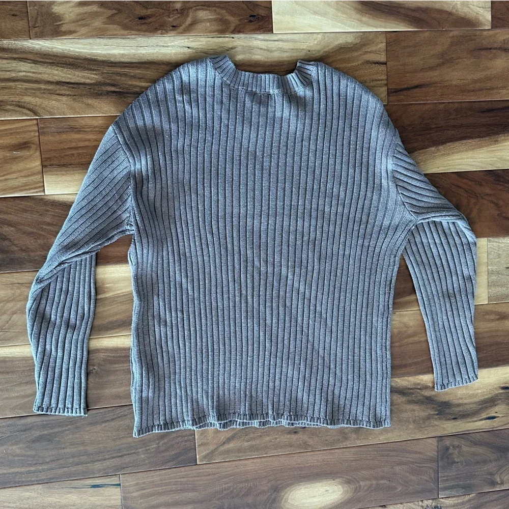 Jessica Simpson Ribbed Tan Caramel Sweater size XL